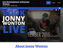 Tablet Screenshot of jonnywonton.com